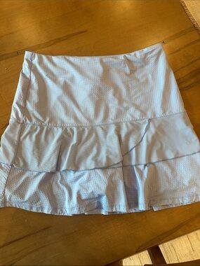 Light Blue Women's Ruffle Skort